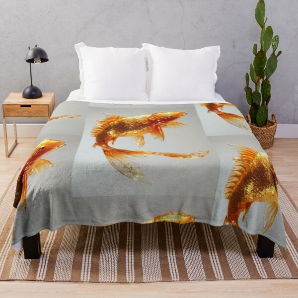 Item preview, Golden Koi Fish on White Background, Symbol of Prosperity designed and sold by Piotrek0001.