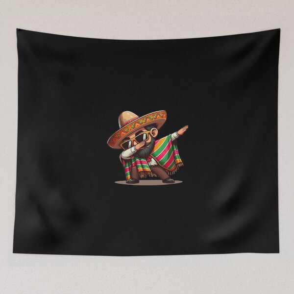 Item preview, Dabbing Mexican Poncho Cinco De Mayo designed and sold by Isabella ✔️ ✔️.