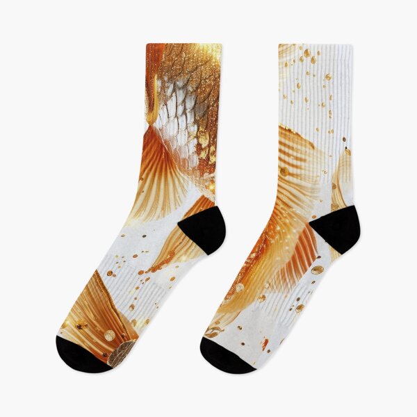 Item preview, Golden Koi Fish on White Background, Symbol of Prosperity designed and sold by Piotrek0001.