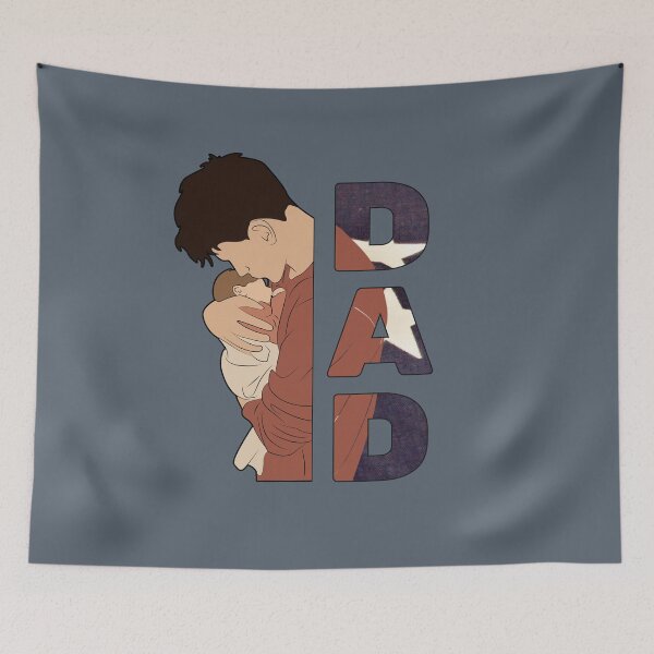 Item preview, American Dad holding his baby designed and sold by BritishDelights.