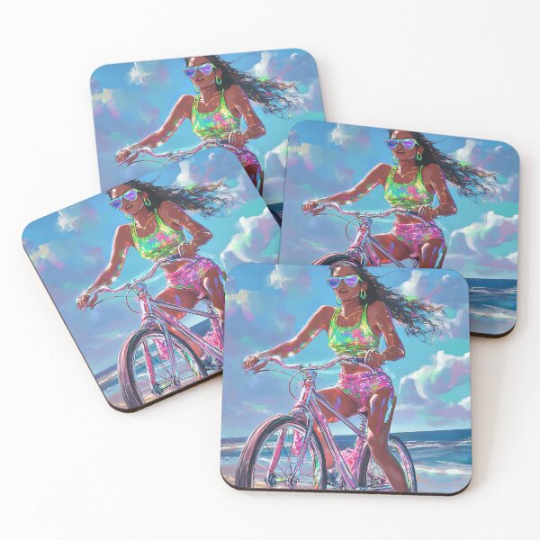Item preview, Neon Beach Ride: A Colorful Summer Escape designed and sold by Studio Axis.