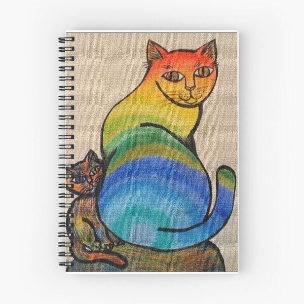 Item preview, Rainbow Cat and Kitten designed and sold by PaniaBrown.