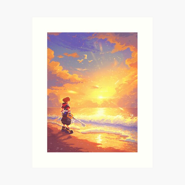 Vista previa del artículo con la obra «Arte de píxeles de Sora», diseñado y vendido por SchellStation.