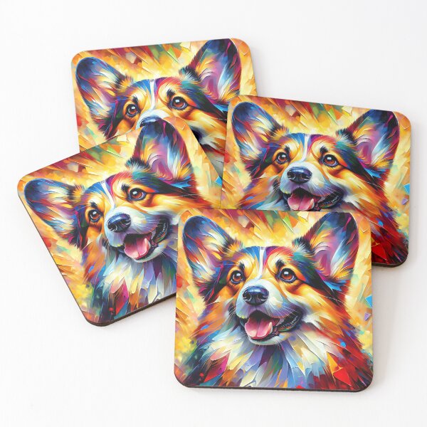 Artikelvorschau, Cardigan Welsh Corgi Hund Acryldruck HaustierPortrait Hundeliebhaber entworfen und verkauft von Puppy Puzzles Plus.
