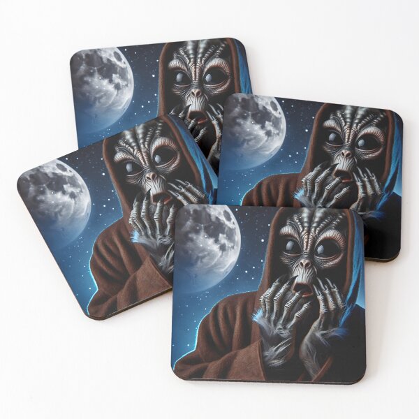 Item preview, Frightened Alien in front of Moon designed and sold by Travelcases.
