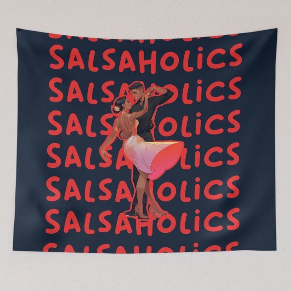 Item preview, salsaholics dancer couple gif designed and sold by La Loca.