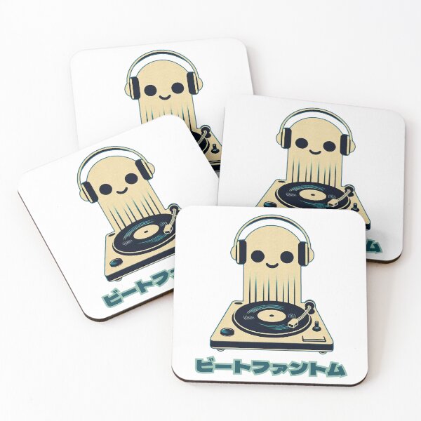 Item preview, Retro Japanese Ghost DJ | Vaporwave Vinyl Turntable Design designed and sold by IAPICTURE.