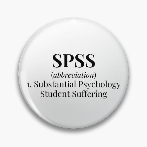 Item preview, SPSS Abbreviation  designed and sold by The Psychology Society of Carleton University.
