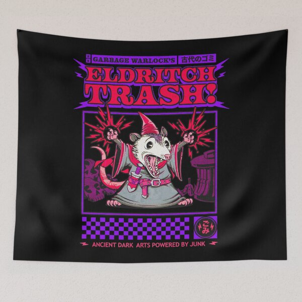Item preview, Eldritch Trash Warlock Opossum designed and sold by andremuller.