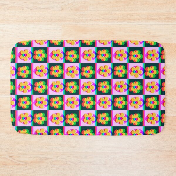 Item preview, GLITCH YELLOW FLOWERS WITH CHECKERED BACKGROUND designed and sold by larissa-myrie.