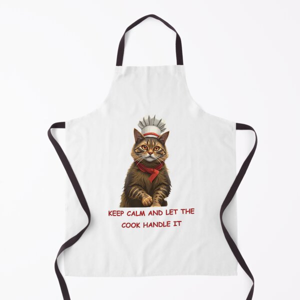 Item preview, working cat as chief or cook with keep calm designed and sold by GinnyGi.