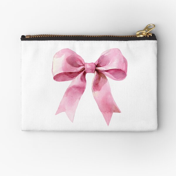 Item preview, Watercolor Pink Ribbon Bow designed and sold by madrelunadesign.