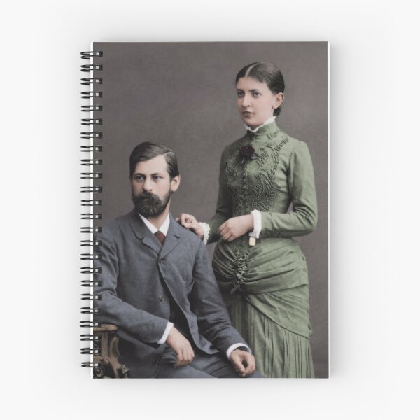 Item preview, Sigmund Freud and wife Martha Bernays 1885 designed and sold by PatSeg Photos.