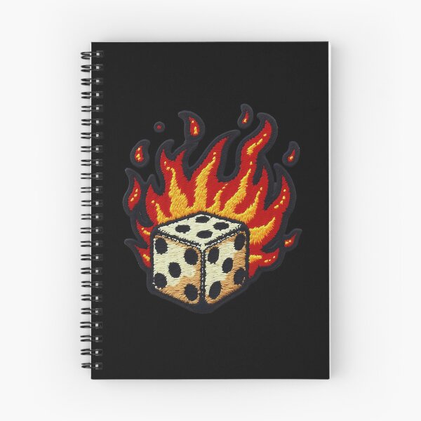 Item preview, Iron On Patches Dice On Fire designed and sold by saloui.