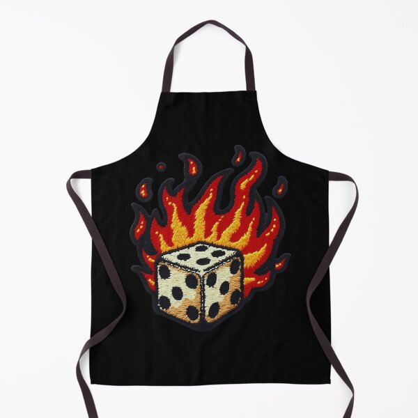 Item preview, Iron On Patches Dice On Fire designed and sold by saloui.