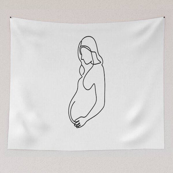 Item preview, Pregnancy line art designed and sold by sulton7.