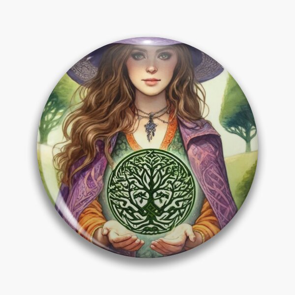 Artikelvorschau, Junge Hexe mit Baum entworfen und verkauft von Sabbatcat.