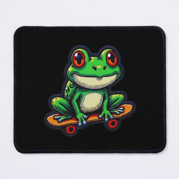 Item preview, Iron On Patches Skater Frog designed and sold by saloui.