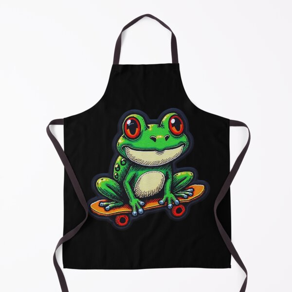 Item preview, Iron On Patches Skater Frog designed and sold by saloui.