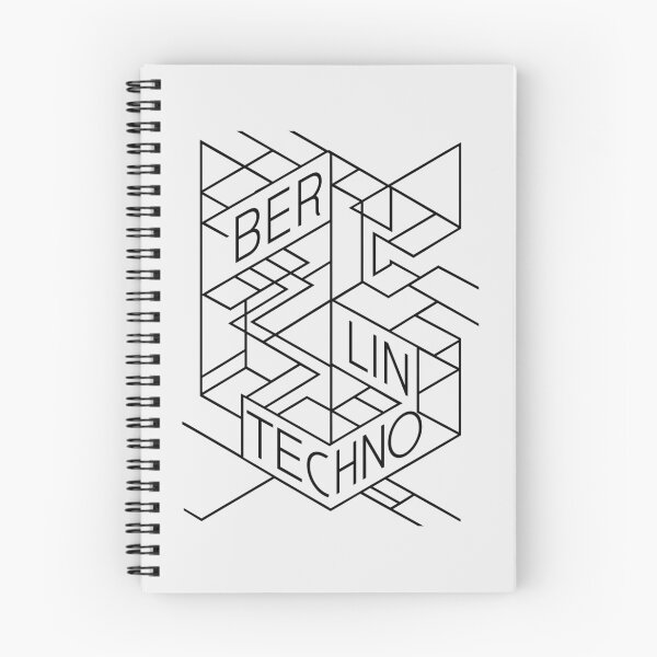 Item preview, Minimalist Berlin Techno – Geometric Typography Maze Design designed and sold by paulo silveira.