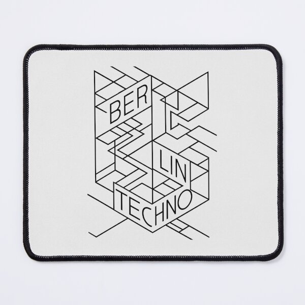 Item preview, Minimalist Berlin Techno – Geometric Typography Maze Design designed and sold by paulo silveira.