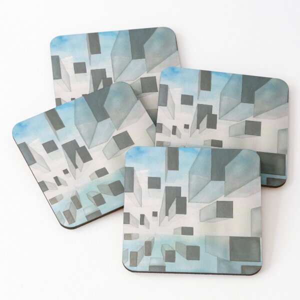 Item preview, Floating Blocks Abstract Mixed Media designed and sold by deniseriebeart.