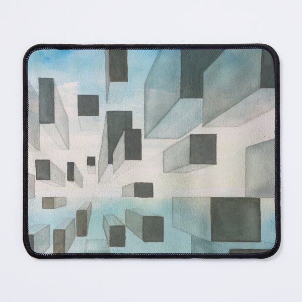 Item preview, Floating Blocks Abstract Mixed Media designed and sold by deniseriebeart.