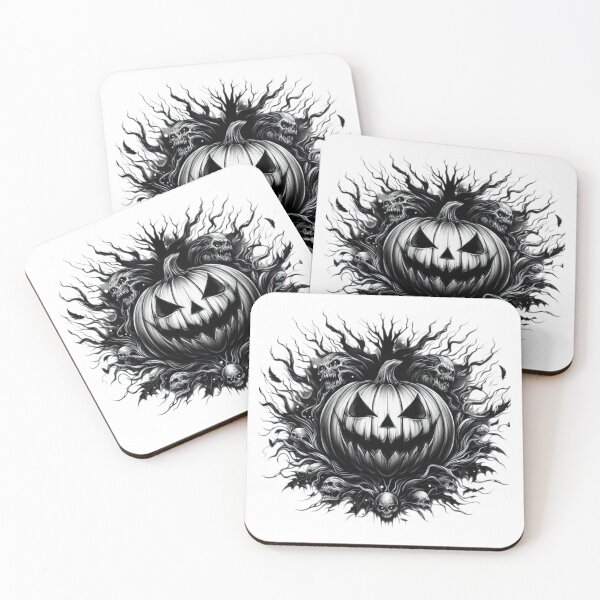 Item preview,  Halloween tattoo pumpkin with roots and skulls Halloween pumpkin designed and sold by Expressions-Sel.