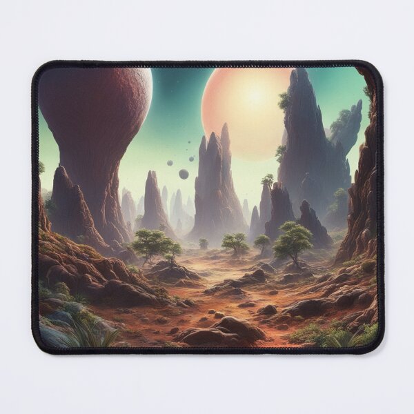 Item preview, Free Vector Alien Planet Surface with Craters designed and sold by hjian8219.
