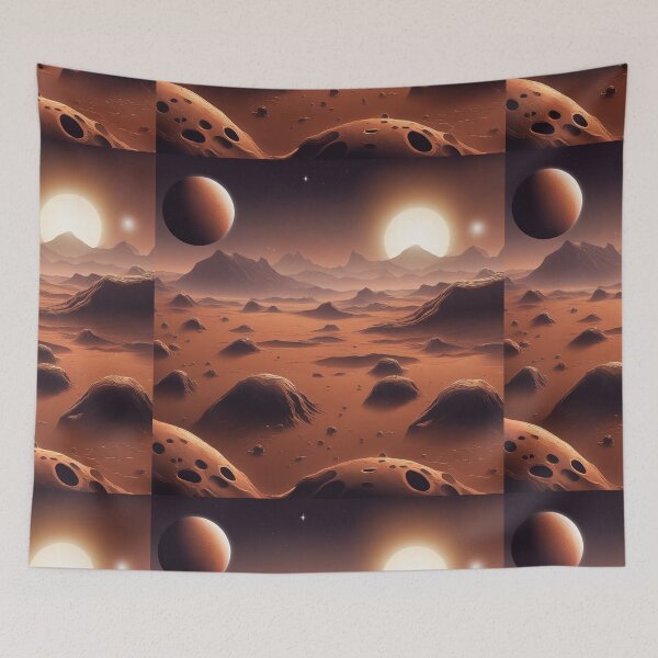 Item preview, Free Vector Alien Planet Surface with Craters designed and sold by hjian8219.