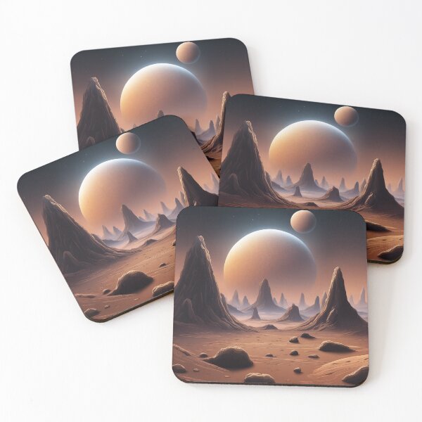 Item preview, Free Vector Alien Planet Surface with Craters designed and sold by hjian8219.