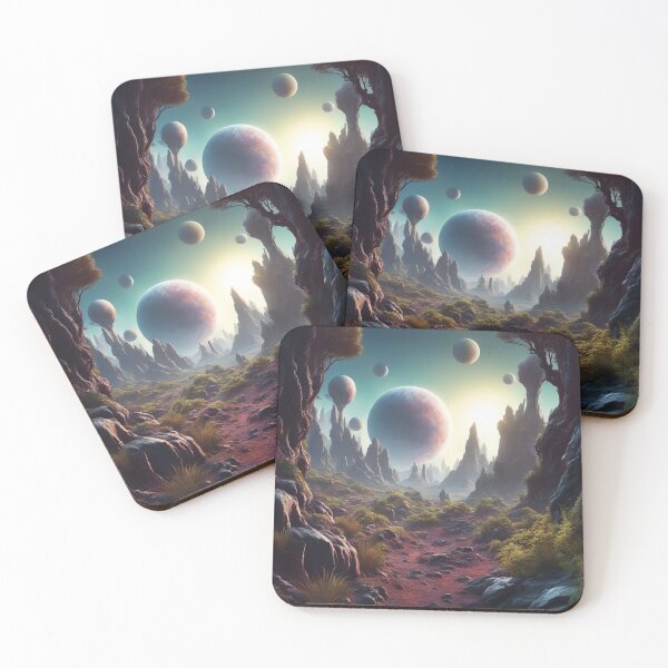 Item preview, Free Vector Alien Planet Surface with Craters designed and sold by hjian8219.