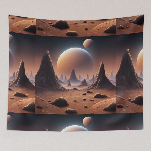 Item preview, Free Vector Alien Planet Surface with Craters designed and sold by hjian8219.