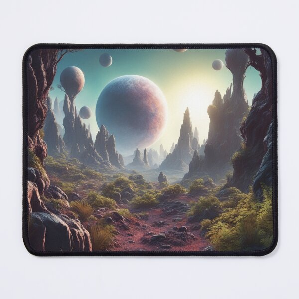 Item preview, Free Vector Alien Planet Surface with Craters designed and sold by hjian8219.