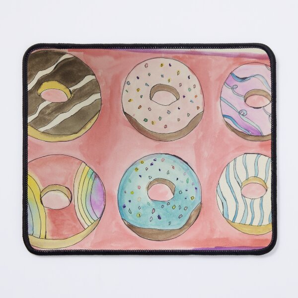 Item preview, Watercolor of a half dozen donuts designed and sold by Raineylanes.
