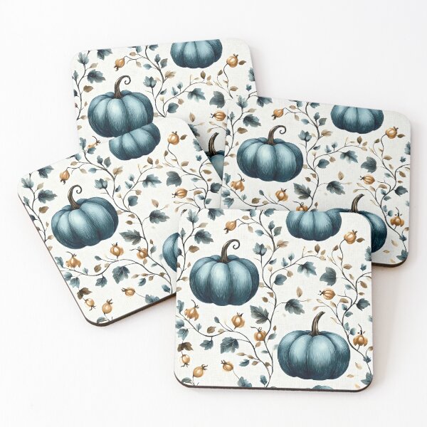 Item preview, Cool Teal Pumpkin Pattern designed and sold by DreamyLemons.