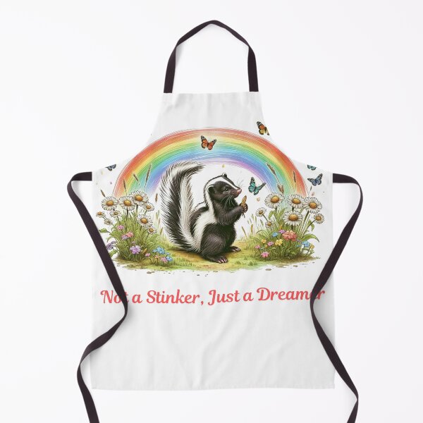 Item preview, Cute Skunk Dreamer with Butterflies and Rainbow - Nature’s Harmony designed and sold by litchick1977.