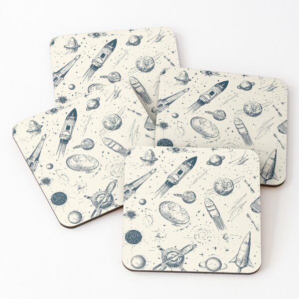Item preview, Space and technology motifs  designed and sold by mind-coloring.