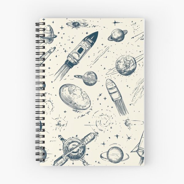 Item preview, Space and technology motifs  designed and sold by mind-coloring.