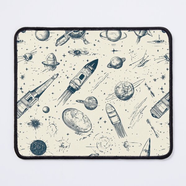 Item preview, Space and technology motifs  designed and sold by mind-coloring.