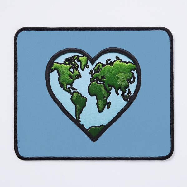 Item preview, Iron On Patches Heart Planet designed and sold by saloui.
