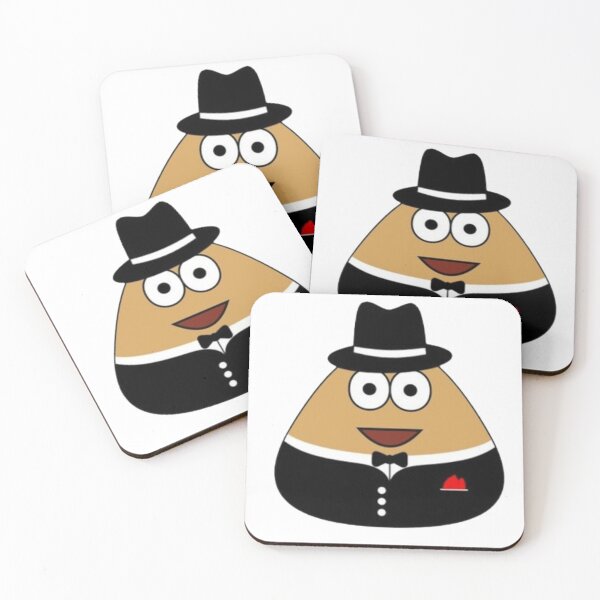 Item preview, Classic Pou App Icon Smiling Adult Pou Brown Alien Mobile Pet designed and sold by Neesu.