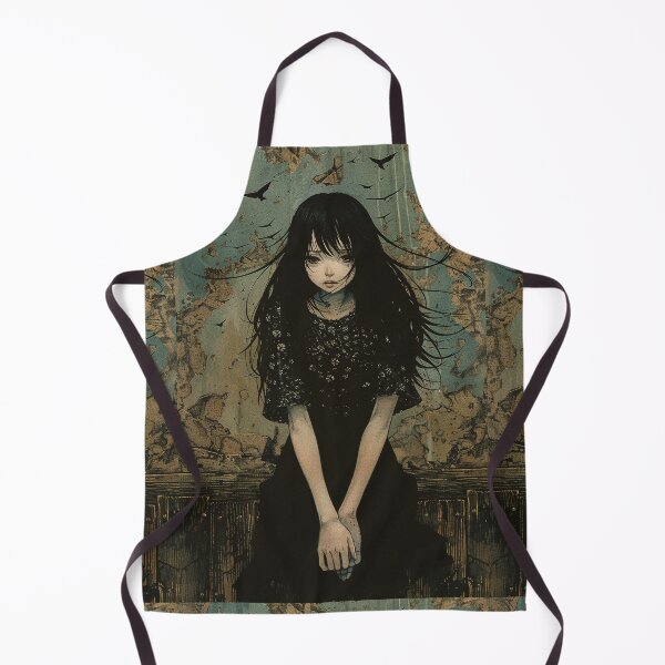 Item preview, The Secret She Keeps – melancholic anime manga girl designed and sold by ForsakenFrames.