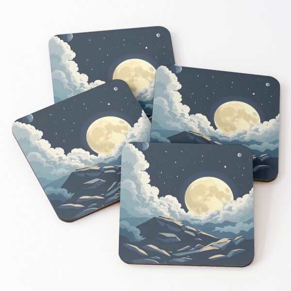 Item preview,  Free Vector Moon Concept Illustration designed and sold by hjian8219.