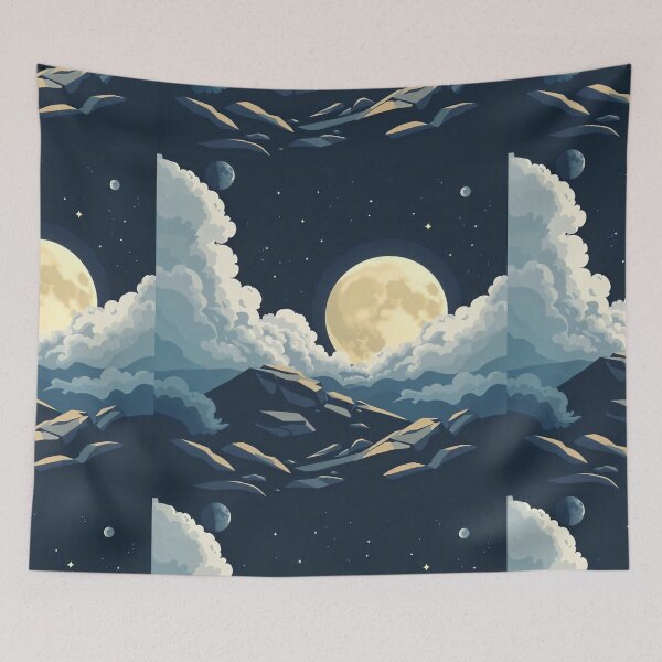 Item preview,  Free Vector Moon Concept Illustration designed and sold by hjian8219.
