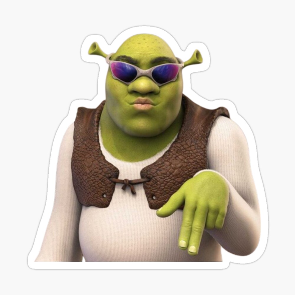Shrek Sassy Queen Slay Meme From Shrek Green Ogre Man  Photographic Print