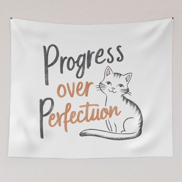 Item preview, Persevering kitten: Progress Over Perfection designed and sold by KennerTH.