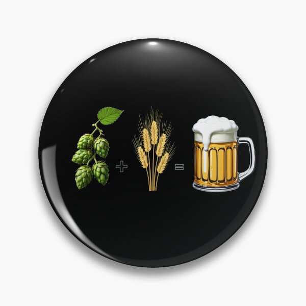 Item preview, Beer: Hops + Wheat/Barley = Enjoyment designed and sold by ElenaHrubes.