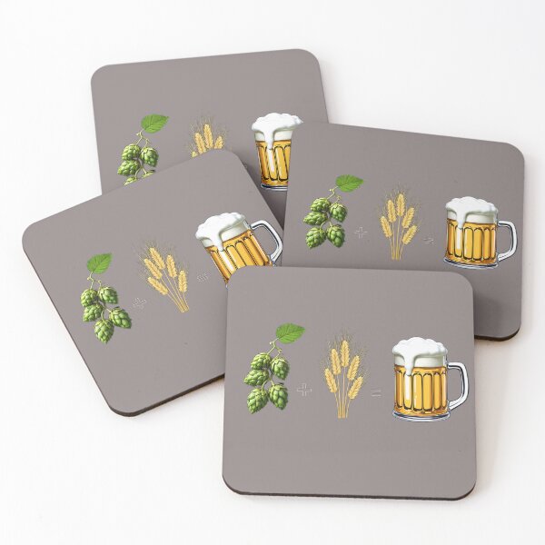 Item preview, Beer: Hops + Wheat/Barley = Enjoyment designed and sold by ElenaHrubes.