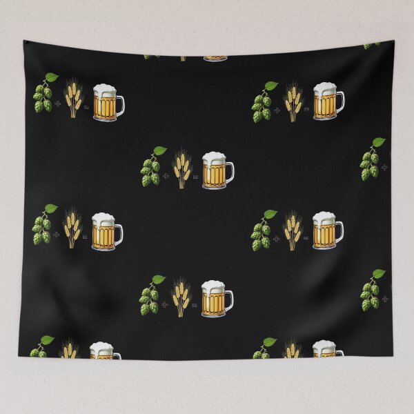 Item preview, Beer: Hops + Wheat/Barley = Enjoyment designed and sold by ElenaHrubes.